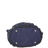 Chanel Denim Raffia Bucket Bag