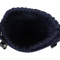 Chanel Denim Raffia Bucket Bag