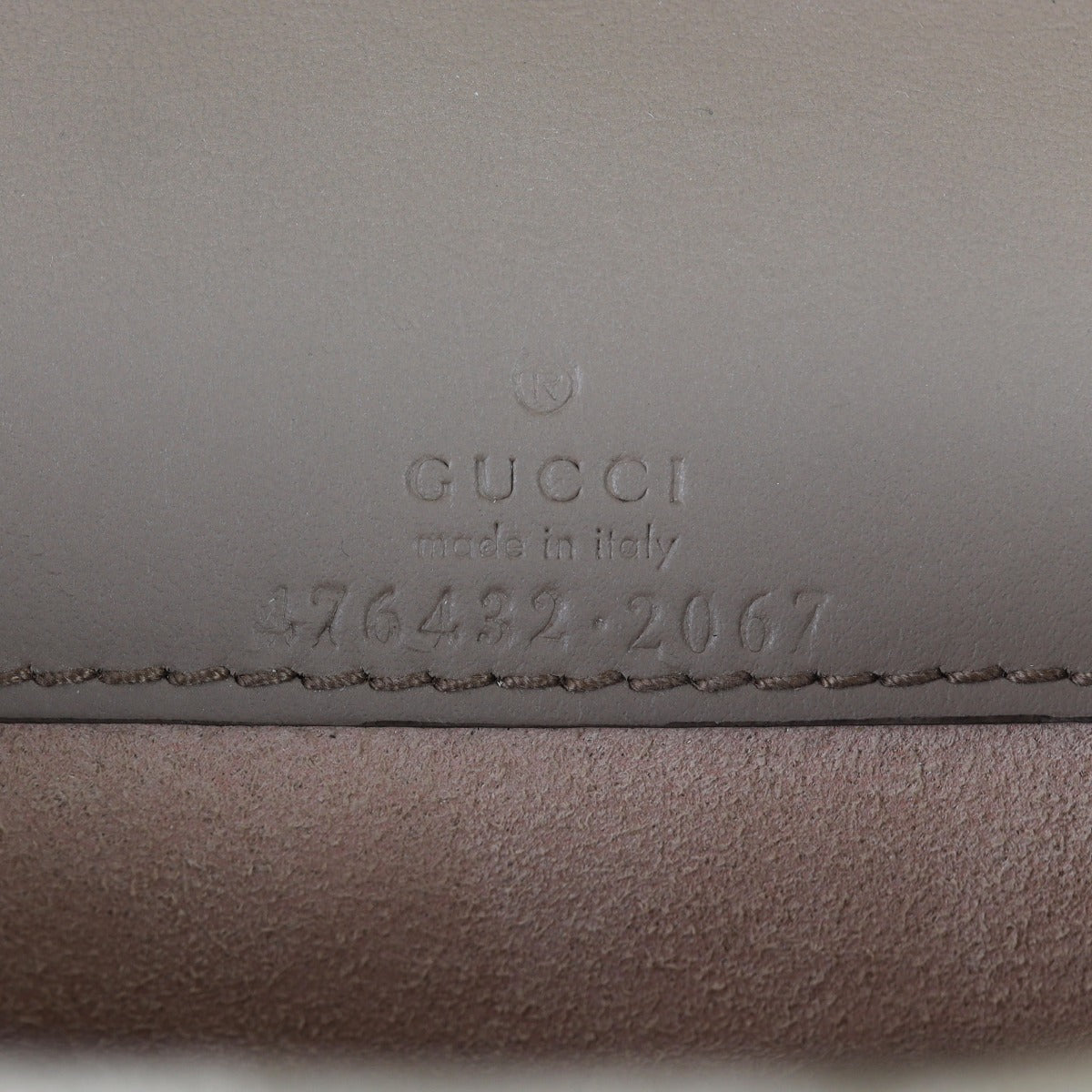 Gucci Dionysus GG Supreme Super Mini Bag Interior Stamp