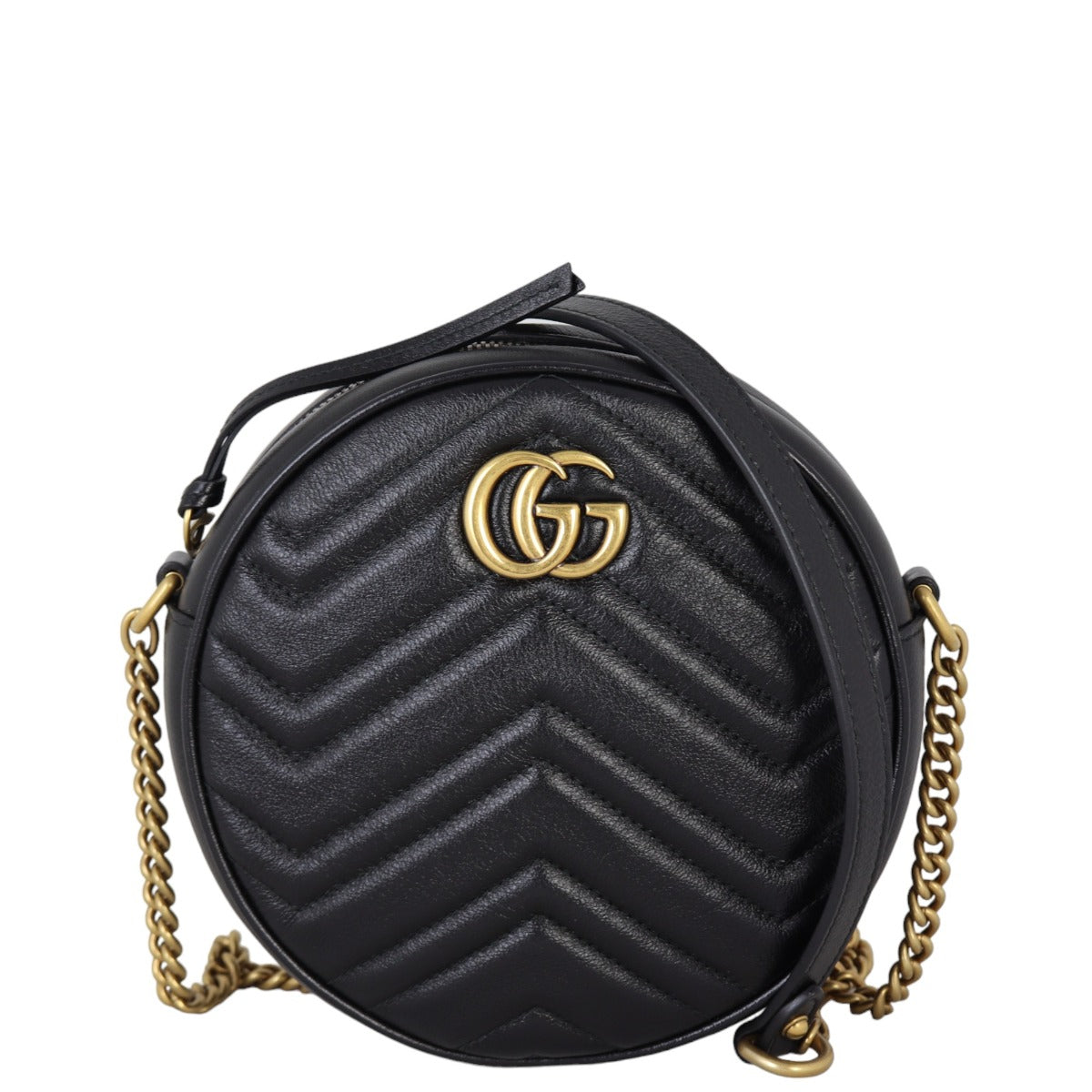 Gucci GG Marmont Round Chain Shoulder Bag