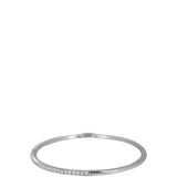 Tiffany & Co Metro 18k White Gold Diamond Hinged Bangle