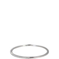 Tiffany & Co Metro 18k White Gold Diamond Hinged Bangle
