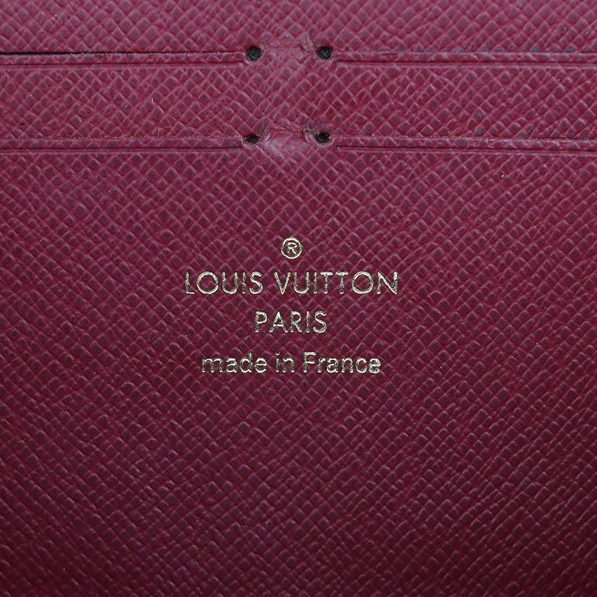 Louis Vuitton Clemence Wallet Monogram Interior Stamp