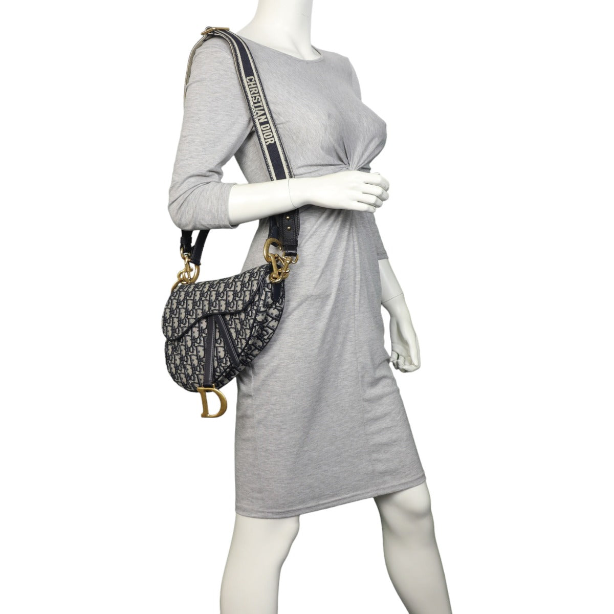 Dior Saddle Bag with Embroidered Strap