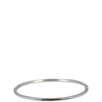 Tiffany & Co Metro 18k White Gold Diamond Hinged Bangle