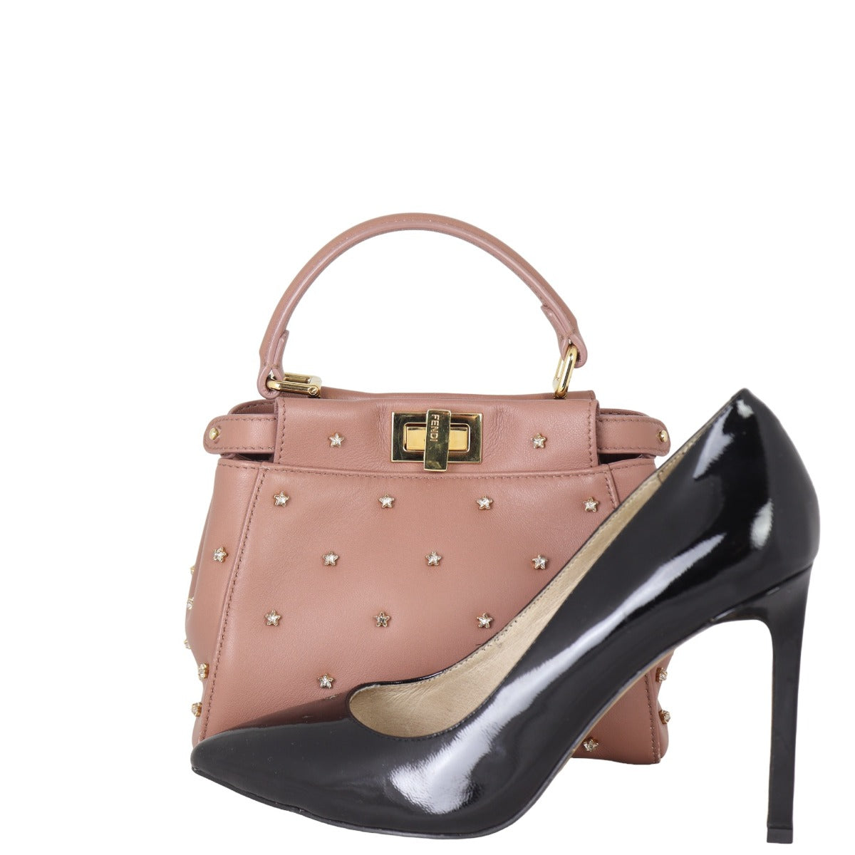 Fendi Star Crystal Embellished XS Iconic Peekaboo