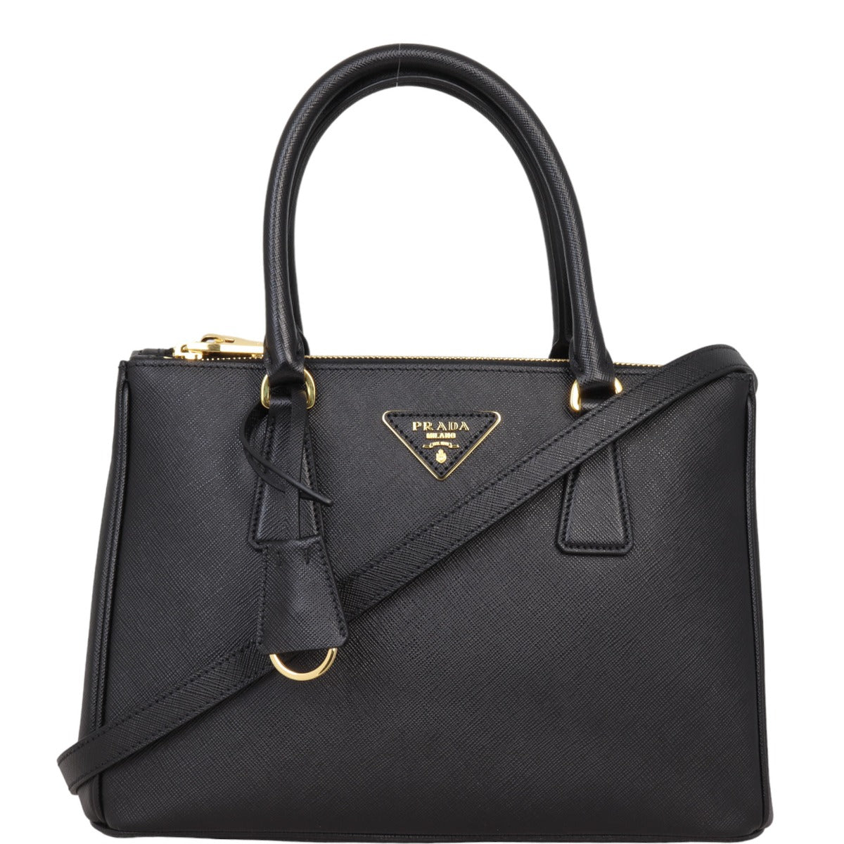 Prada Saffiano Lux Galleria Double Zip Tote Small