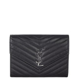 Saint Laurent Cassandre Flap Wristlet Pouch