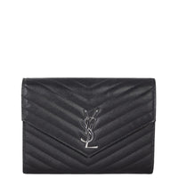 Saint Laurent Cassandre Flap Wristlet Pouch