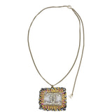 Chanel CC Pearl Medallion Necklace