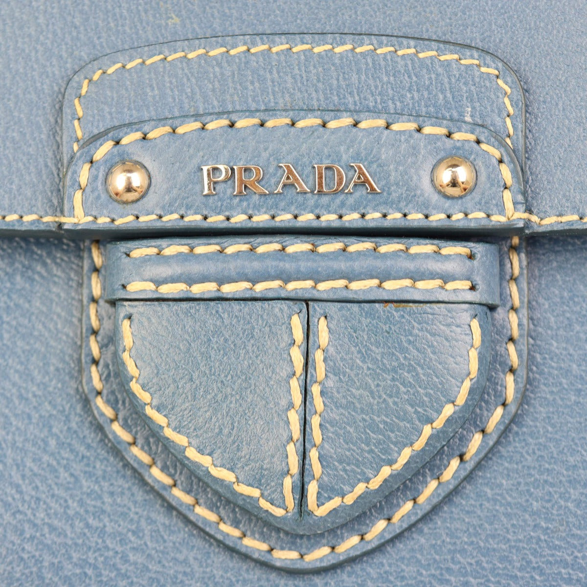 Prada Verde Cinghiale Flap Messenger Bag Hardware