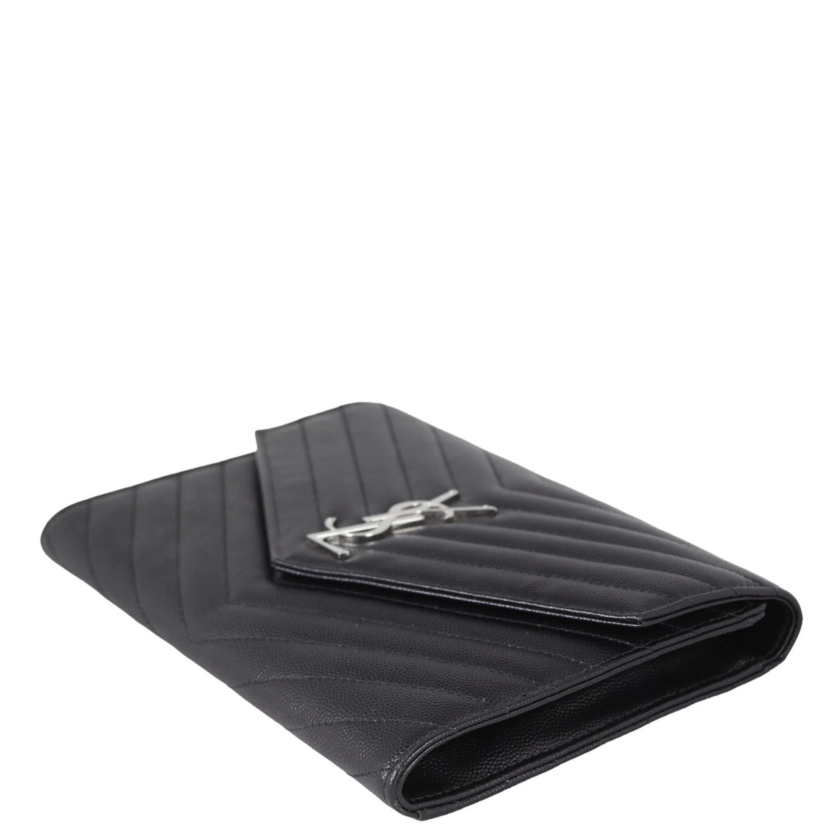 Saint Laurent Cassandre Flap Wristlet Pouch