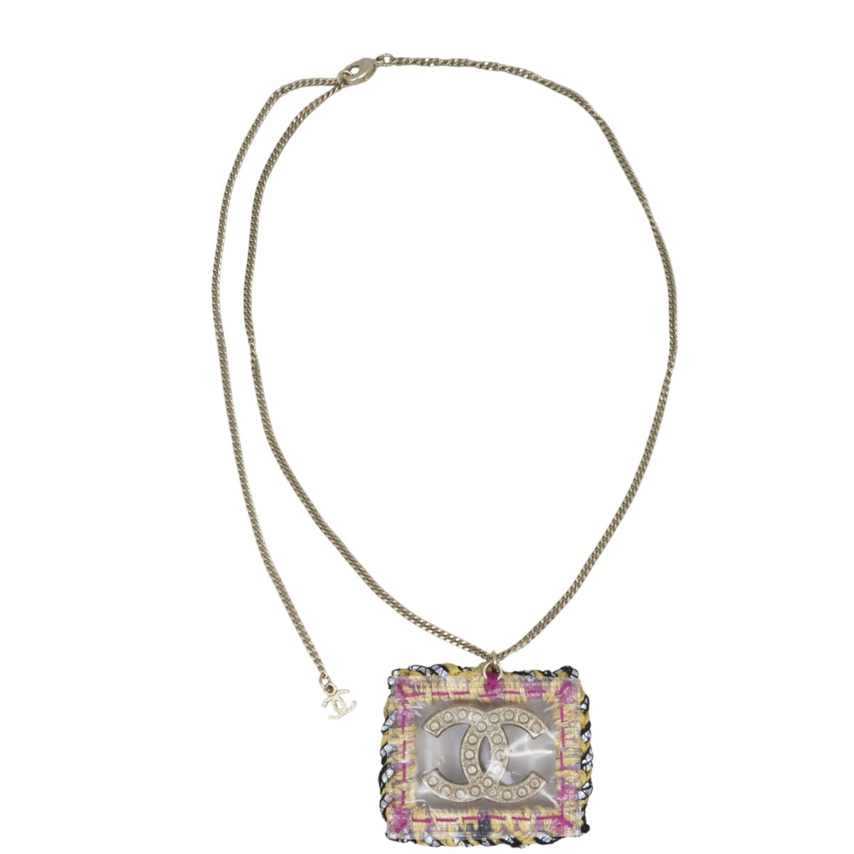 Chanel CC Pearl Medallion Necklace