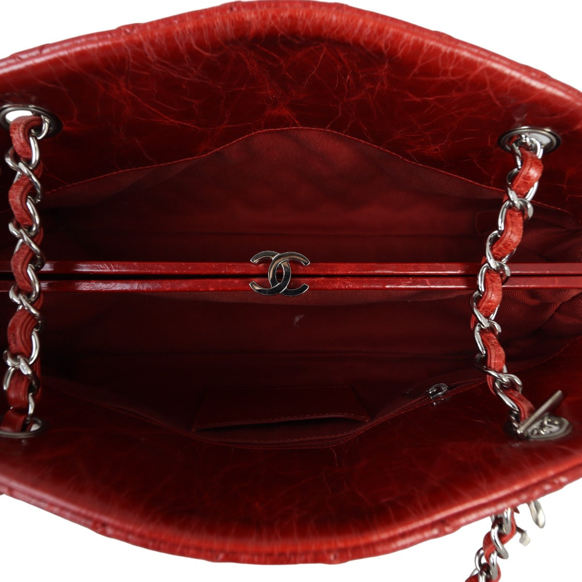 Chanel Just Mademoiselle Bowler Bag Medium | Red