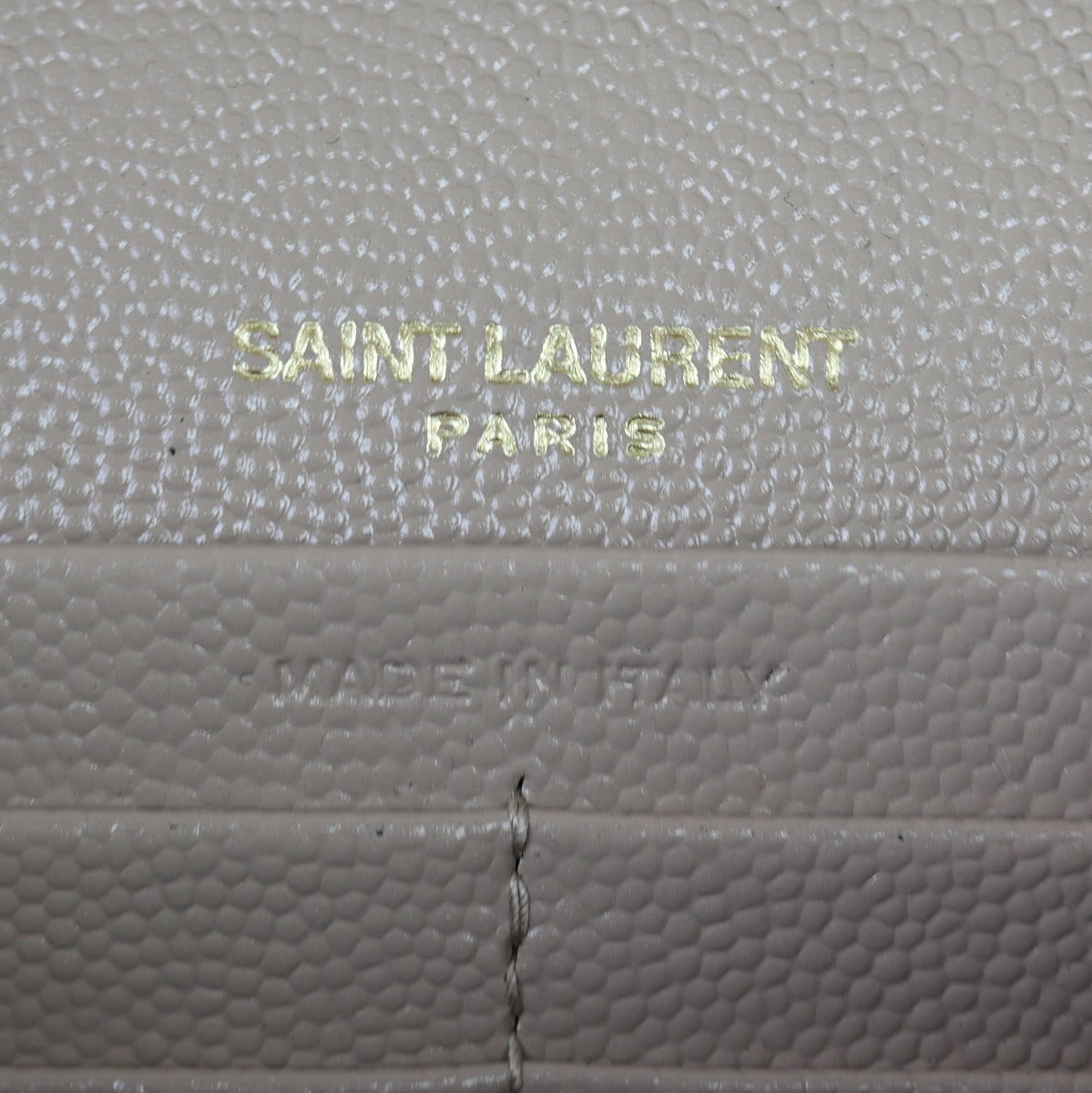 Saint Laurent Cassandre Chain Wallet Interior Stamp