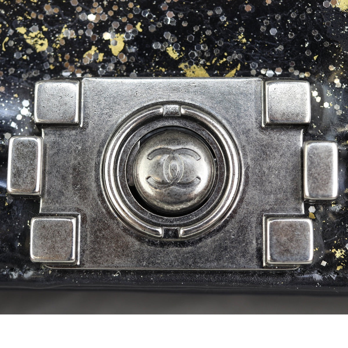 Chanel Boy Old Medium Crystal Glitter Hardware