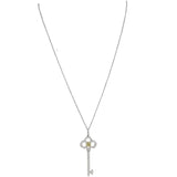 Tiffany & Co Yellow Diamond Platinum Key Pendant