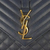 Saint Laurent Monogram Mix Matelasse Envelope Chain Bag Large