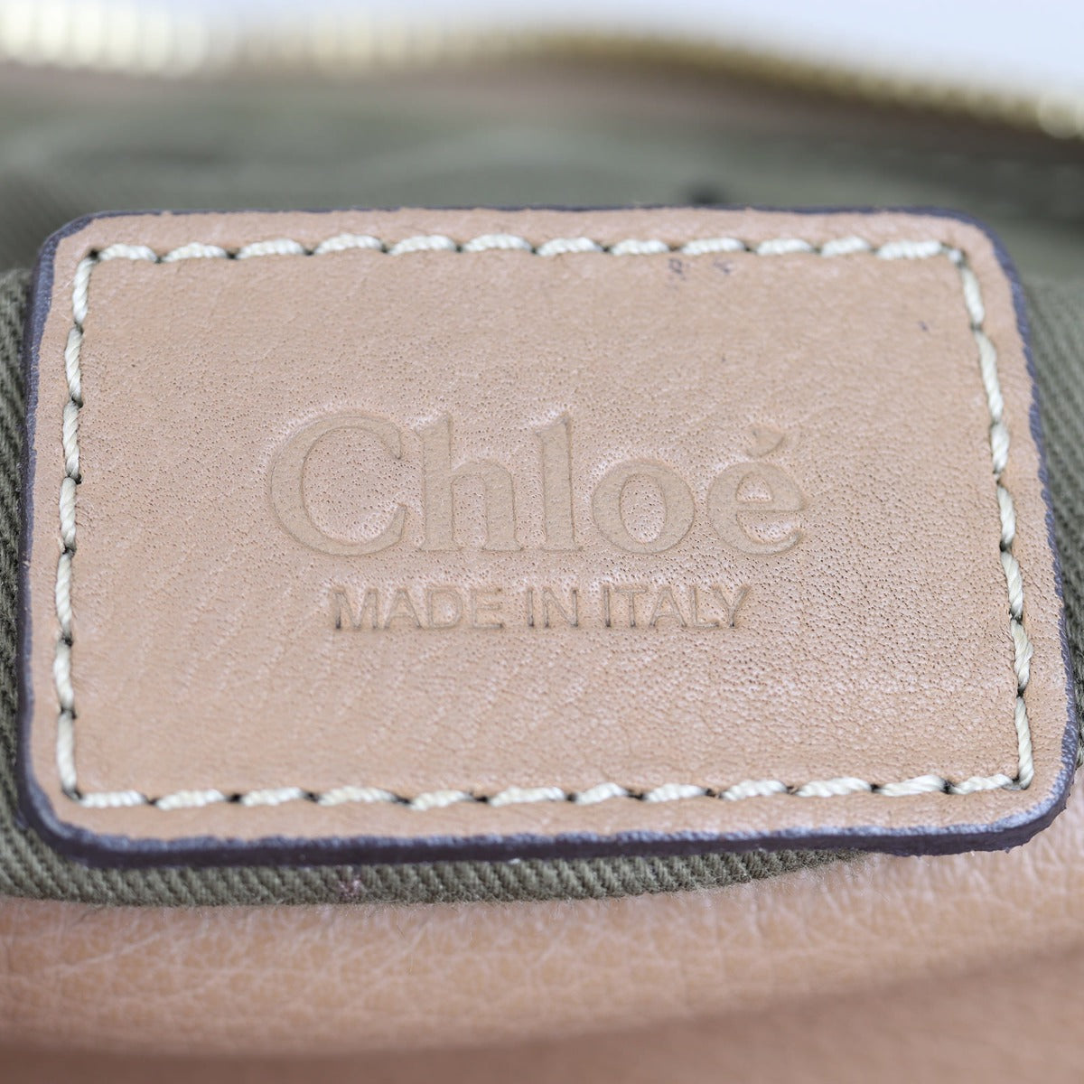 Chloe Marcie Medium Satchel Interior Stamp