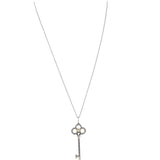 Tiffany & Co Yellow Diamond Platinum Key Pendant