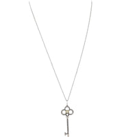 Tiffany & Co Yellow Diamond Platinum Key Pendant