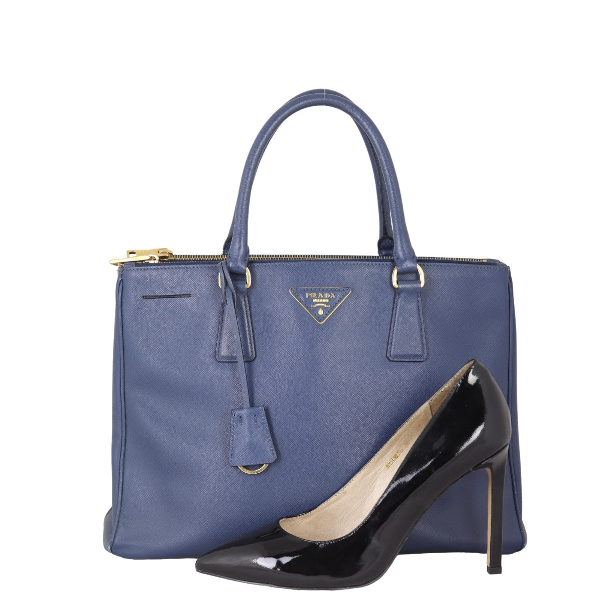 Prada Saffiano Lux Galleria Double Zip Tote Medium