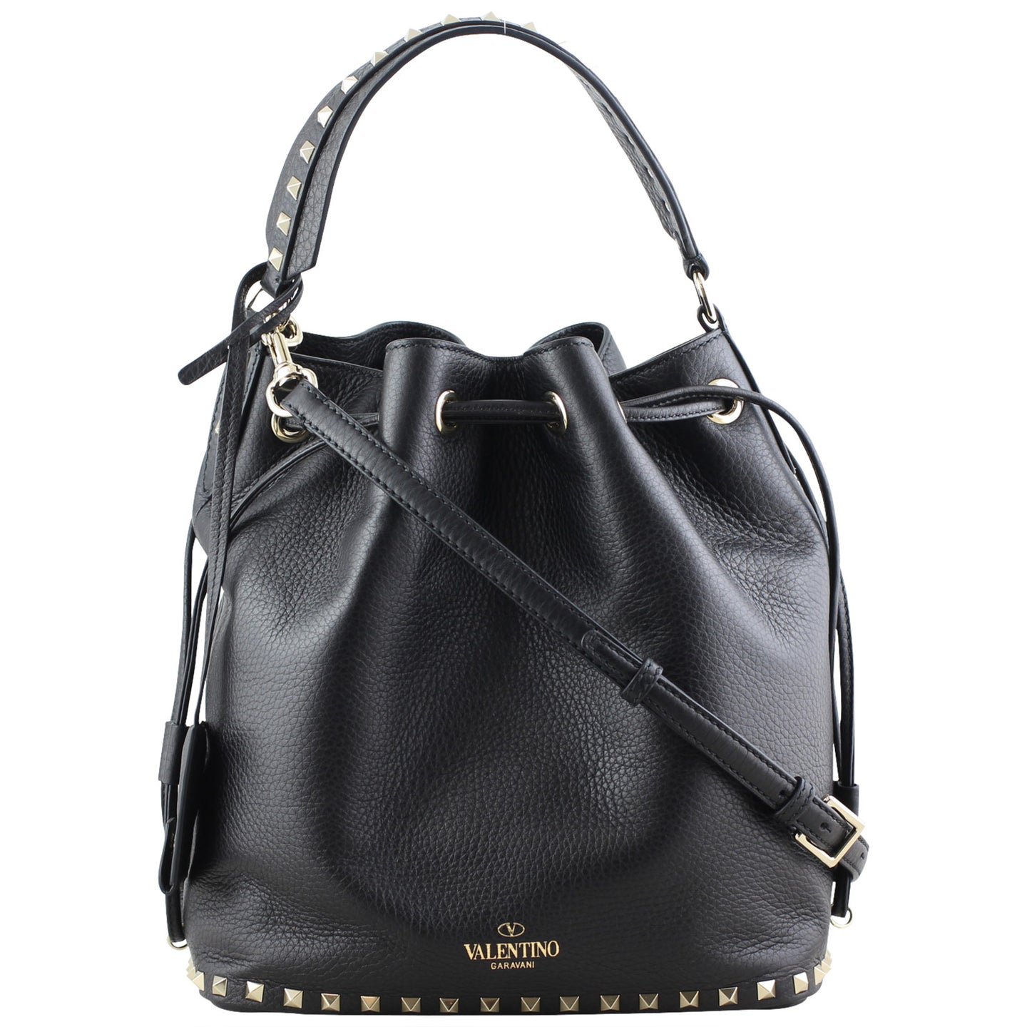 Valentino Rockstud Bucket Bag Medium Front