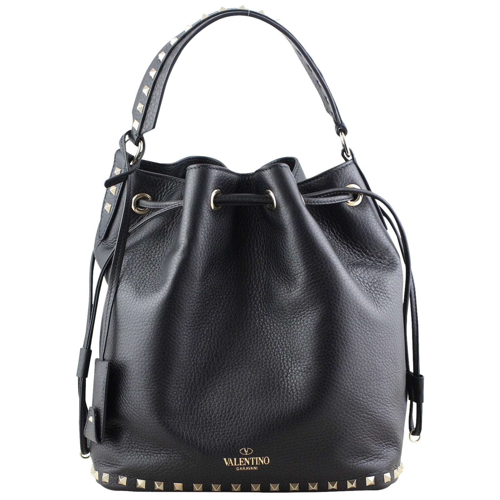 Valentino Rockstud Bucket Bag Medium Front