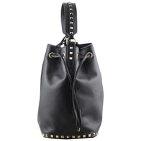 Valentino Rockstud Bucket Bag Medium Left 