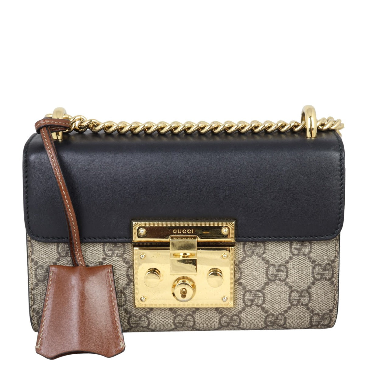 Gucci GG Supreme Padlock Small Shoulder Bag