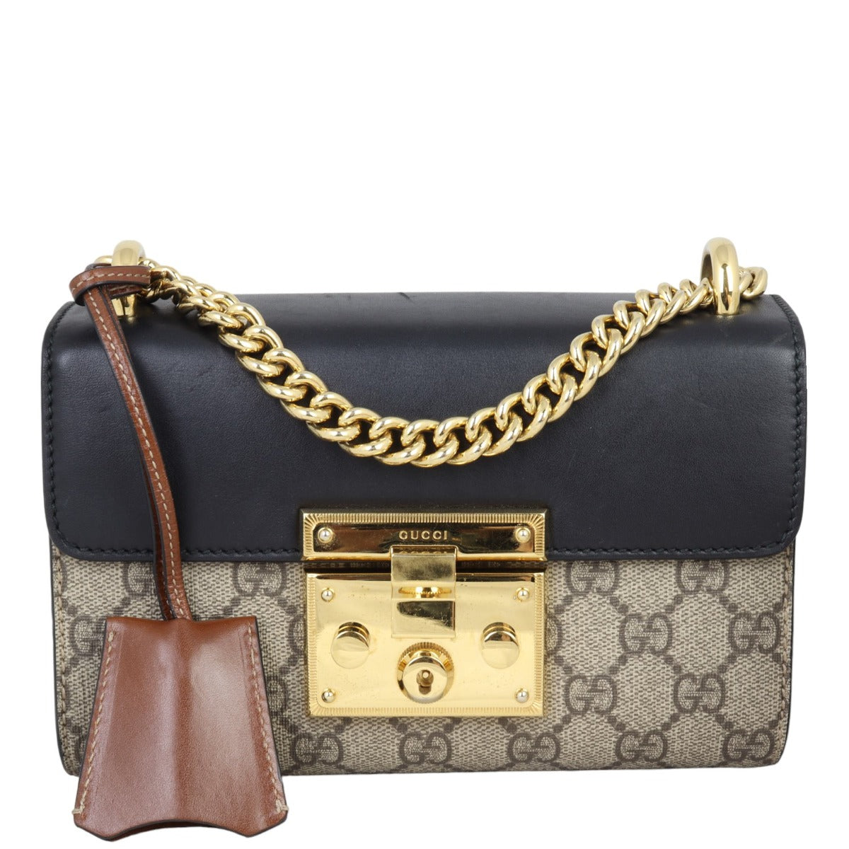 Gucci GG Supreme Padlock Small Shoulder Bag