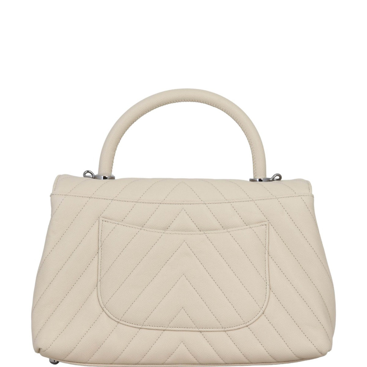 Chanel Coco Top Handle Medium Bag | Beige