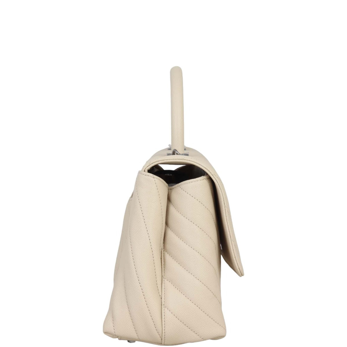 Chanel Coco Top Handle Medium Bag | Beige