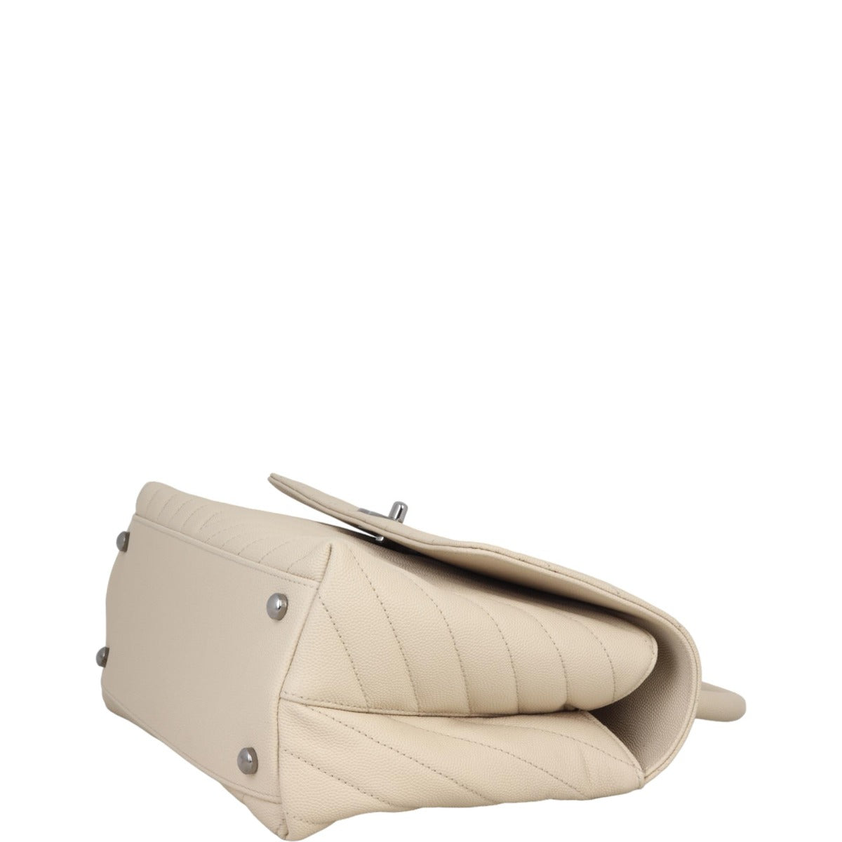 Chanel Coco Top Handle Medium Bag | Beige