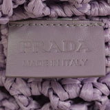 Prada Raffia Tote Bag Interior Stamp