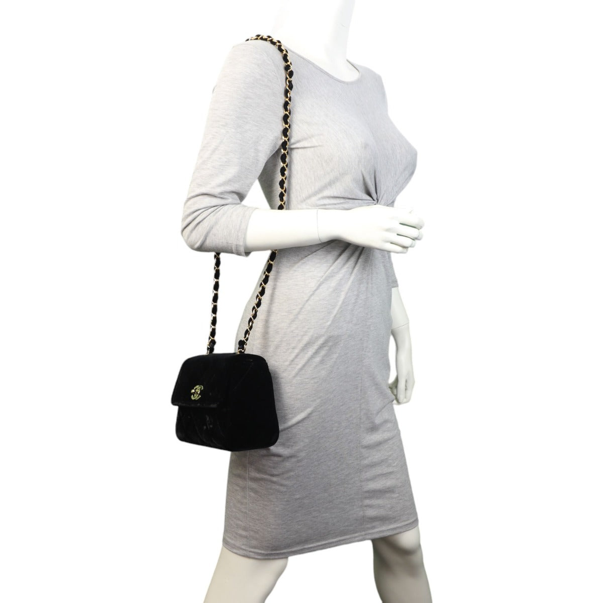 Chanel Classic Flap Mini Square Velvet