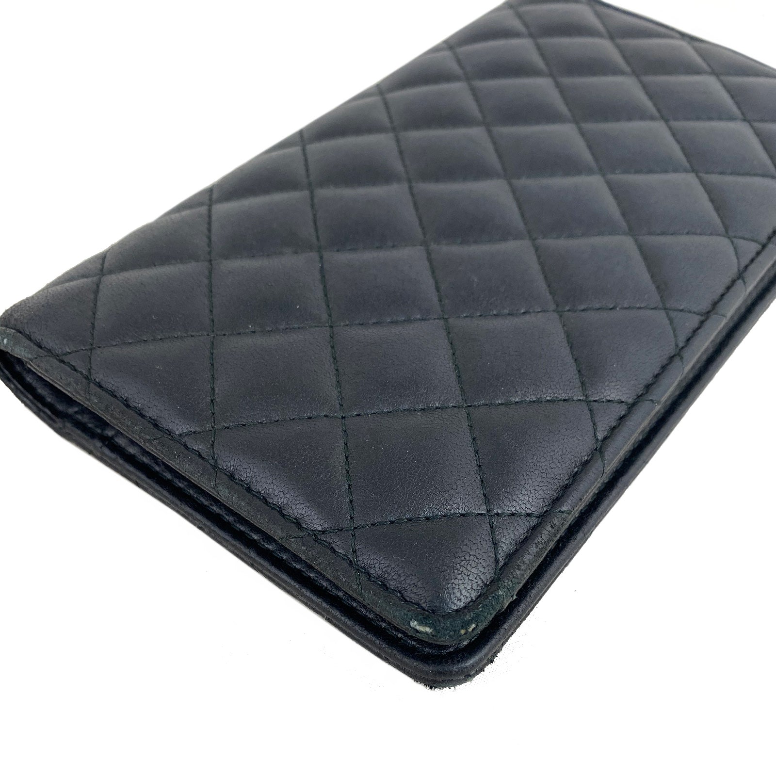 Chanel CC Quilted Yen Wallet Corner