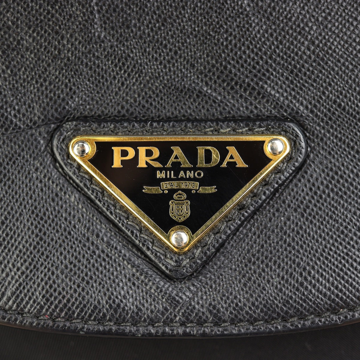 Prada Saffiano & Tessuto Tote Bag Hardware
