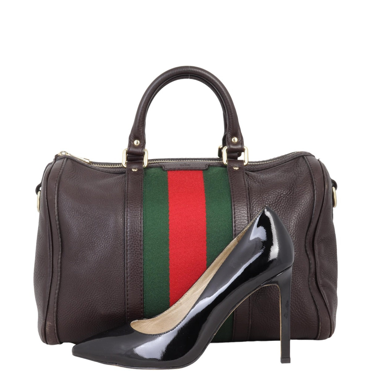 Gucci Vintage Web Boston Bag