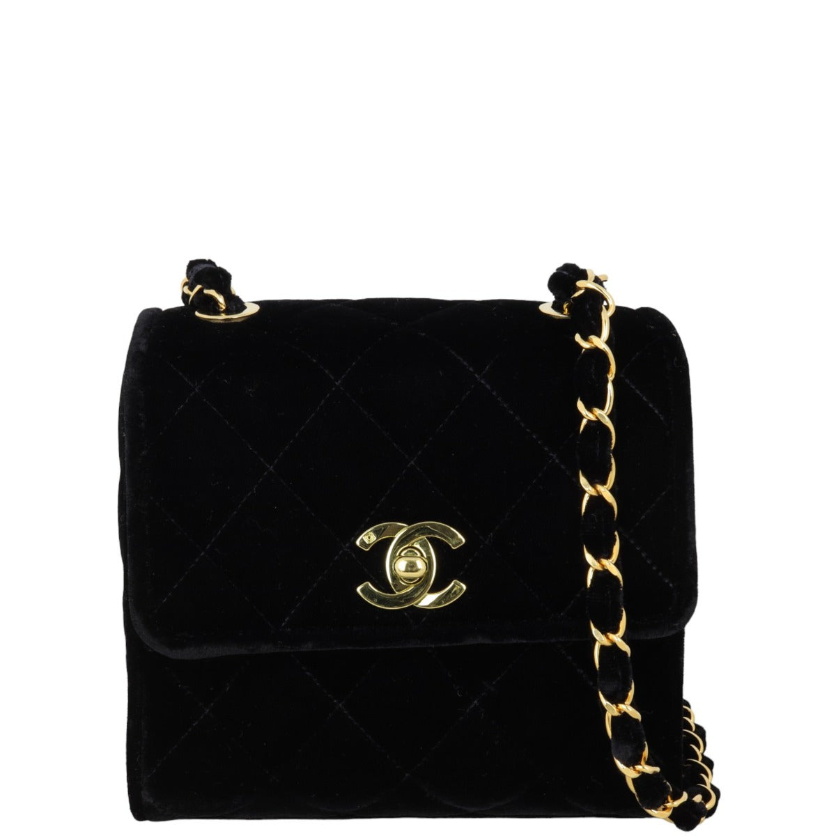 Chanel Classic Flap Mini Square Velvet