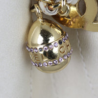 Chanel Chocolate Bar Charm Flap Bag Missing crystals