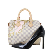 Louis Vuitton Speedy 25 Bandouliere Damier Azur Nautical Ropes