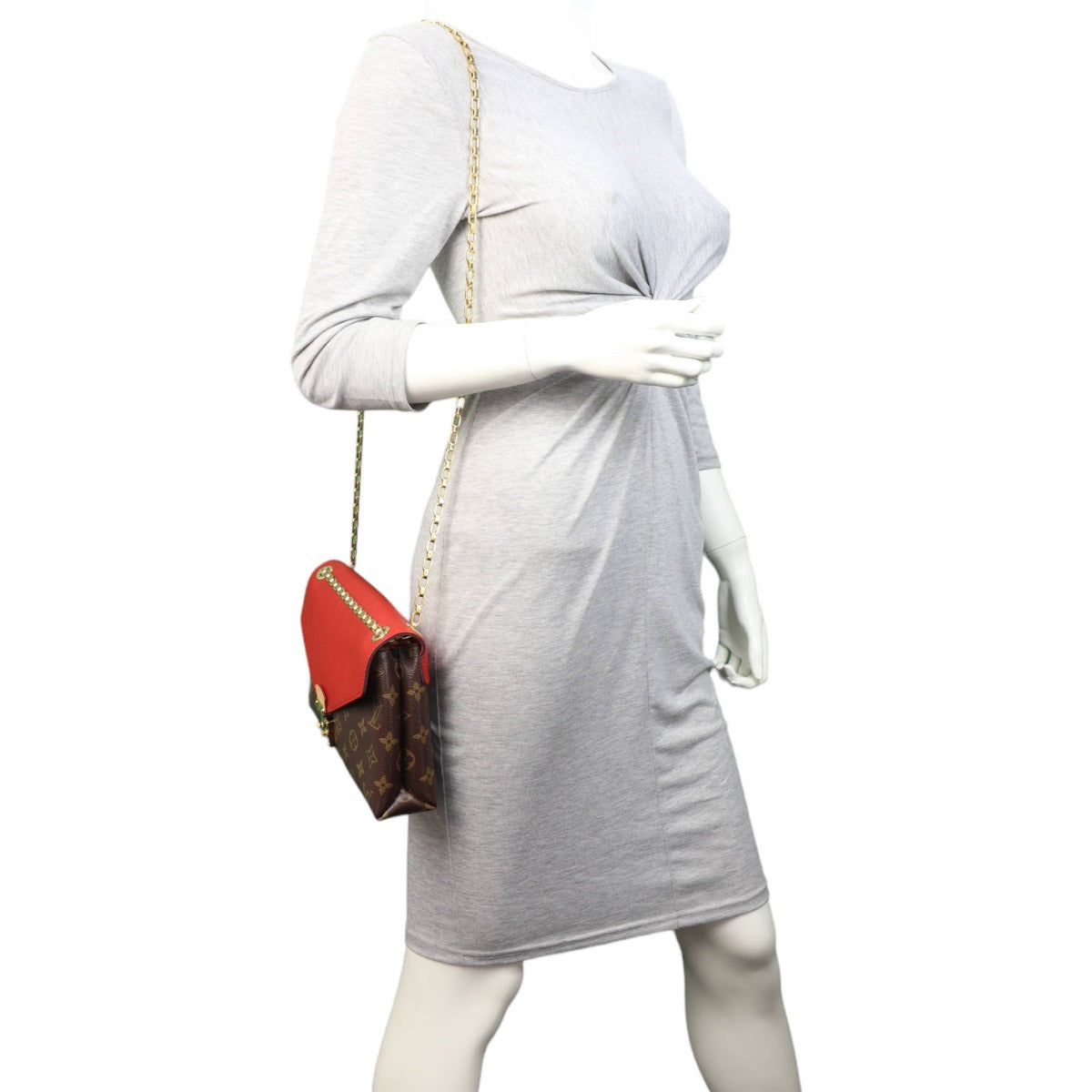 Louis Vuitton Pallas Chain Shoulder Bag Monogram