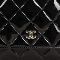 Chanel Classic Wallet on Chain Patent |  Black Diamond