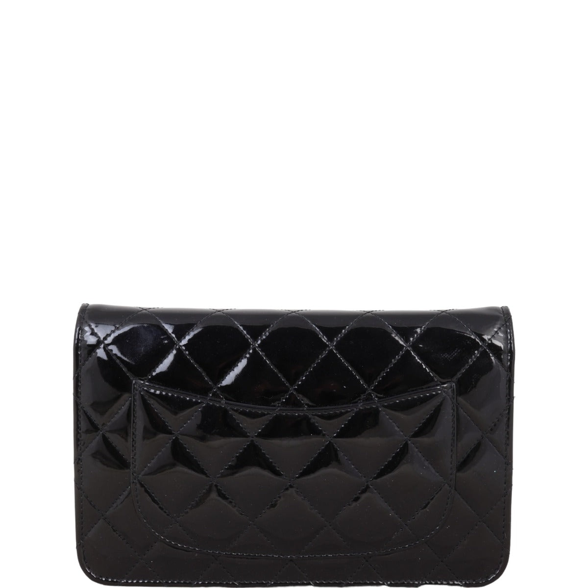 Chanel Classic Wallet on Chain Patent |  Black Diamond