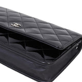 Chanel Classic Wallet on Chain Patent |  Black Diamond