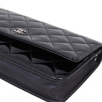 Chanel Classic Wallet on Chain Patent |  Black Diamond