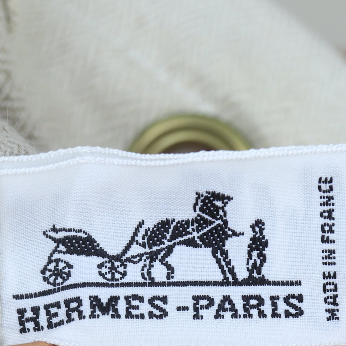 Hermes Aline Canvas Bag Interior Stamp