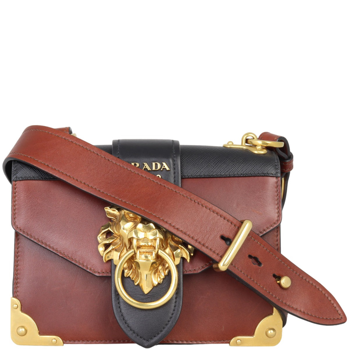 Prada Cahier Shoulder Bag Animalier