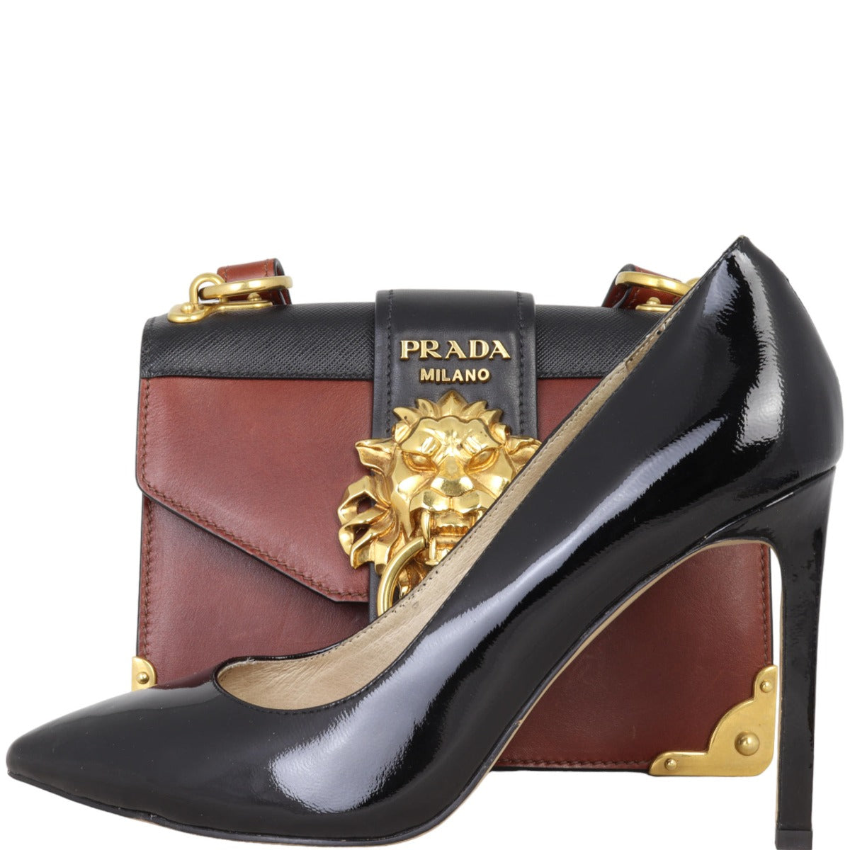 Prada Cahier Shoulder Bag Animalier